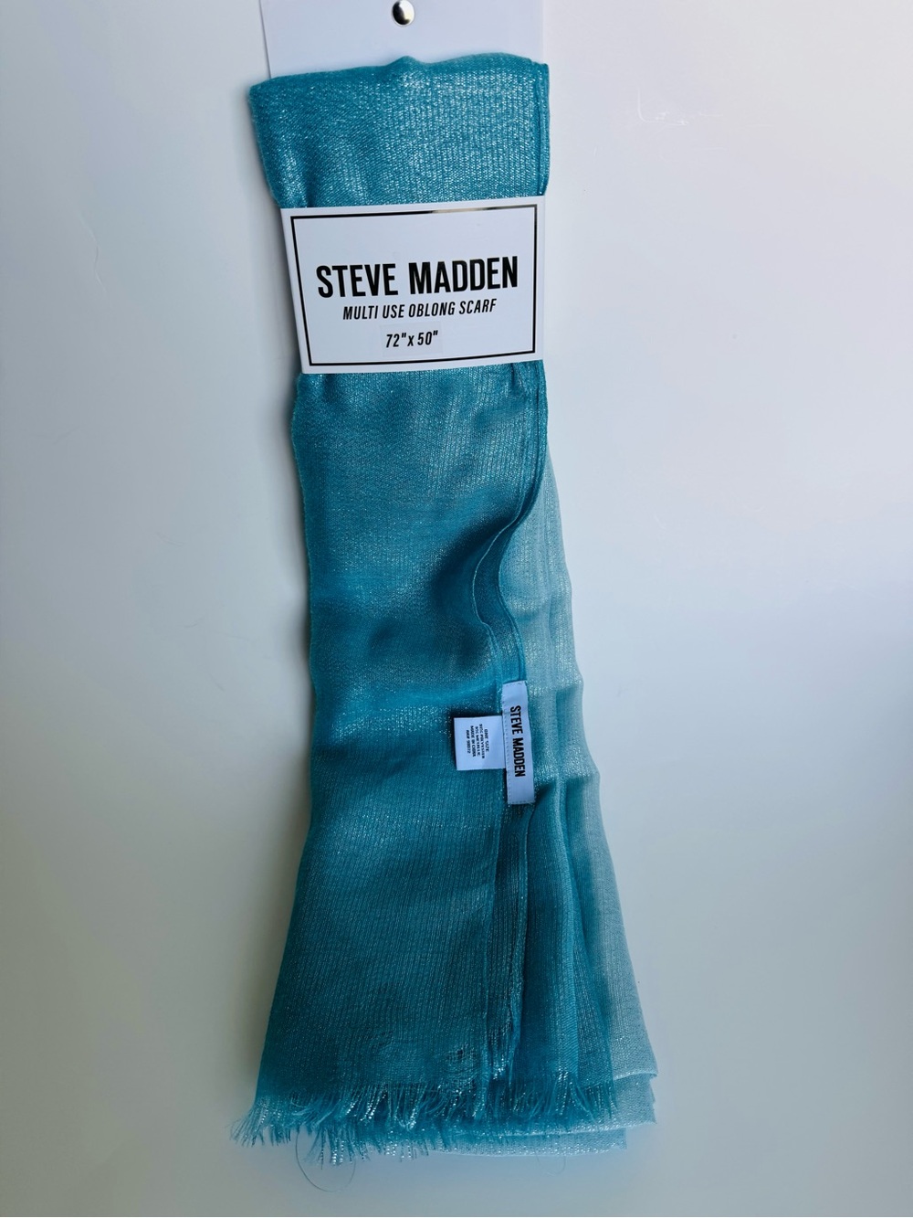 Steve Madden Teal Ombre Oblong Scarf
